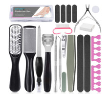 Kit De Pedicura Profesional 20 Piezas Para El Cuidado Los Pies Lima Escofina Callos Foot Cuidado price
