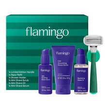 Juego de regalo de afeitado flamenco afeitadora, gel espumoso, loción hidratante, kit de gancho de ducha Shaving Gels/ Foams/ Cremas price