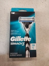 NUEVA Navaja Gillette Mach3 Para Hombre + 2 Cartuchos Hoja Repuestos Razors y Refills price