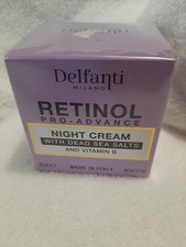 Crema de noche Delfanti Retinol Pro Advance con sal del Mar Muerto - 1,7 oz - Nueva Cremas y lociones after sun price