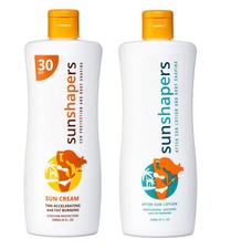 SUNSHAPERS SPF 30 UVA / UVB Protección Crema Solar 200ML o Loción Después del Sol 200ML Cremas y lociones after sun price