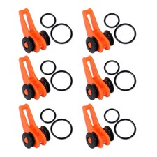 Juego de 6 Señuelos de Soporte para Caña de Pescar Naranja Fácil de Asegurar Seguro Anzuelo Plantilla qi Fishing Rod (Jig) price