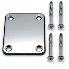 Placa de mástil de bajo eléctrico de Metal con tornillos, piezas de guitarra Eléctrico Guitarras price