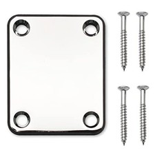Placa de mástil de bajo eléctrico de Metal con tornillos, piezas de guitarra Eléctrico Guitarras price