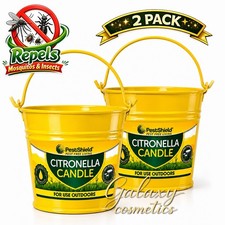 2x Cubo de velas con fragancia de citronela para exteriores tarro repelente de insectos mosquitos moscas Insect- Tick- Pest Repellent price