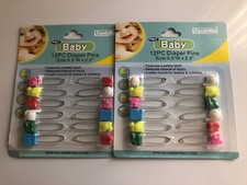 Juego De 24 Emprendible Alfileres Del Pañal, Para Cuna De Bebe, Canastilla Pañal para bebé price