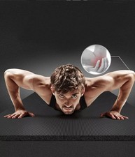Estera de Yoga 10mm Grueso Antideslizante NBR Ejercicio Gimnasio Entrenamiento Fitness Pilates Correa para el Hogar Pilates Colchoneta price