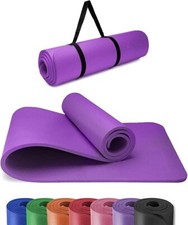 Estera de Yoga para Pilates Gimnasio Ejercicio Correa de Transporte 10mm Grueso Grande Cómoda NBR Pilates Colchoneta price