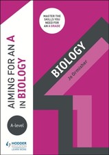 Aiming for an A in A-level Biology by Jo Ormisher (Paperback Book) Biología price