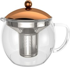 Infusor de té bonVIVO TEMPA con colador de acero inoxidable extraíble tetera 50 oz Tea Makers price