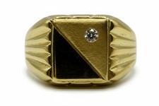 Anello in Argento 925 Placcato Oro con Dettaglio Geometrico e Zircone Oro Anillo price