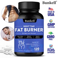 QUEMADOR DE GRASA NOCTURNO para hombres y mujeres Appetite Aid 30 a 120 cápsulas Fat Burner price