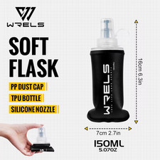 Botella de agua suave TPU portátil sin BPA frascos blandos plegables para deportes al aire libre M Agua Biberón price