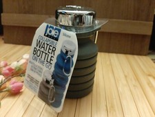 Botella de agua plegable de silicona Joie sobre la marcha ~ gris 7,5 oz 225 ml nueva Agua Biberón price