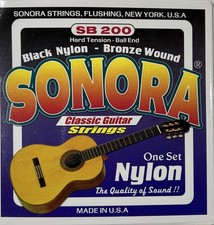 Cuerdas clásicas Sonora de nailon negro. Juego De Cuerdas Guitarra Clásica, SB200 Classical Guitarras price