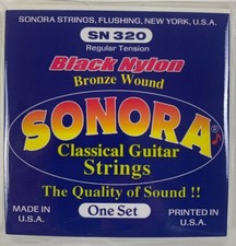 Cuerdas clásicas Sonora de nailon negro. Juego De Cuerdas Guitarra Clásica, SN320 Classical Guitarras price