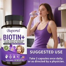 Biotina 120 piezas, antienvejecimiento, promueve la producción de colágeno, reduce las líneas finas Anti- Aging price