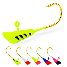 Lote de 5 anzuelos de pesca con cabeza de plomo para plantilla 0,8 g-2 g-2,9 g para cebo de señuelo suave Fishing Hook (Jig) price