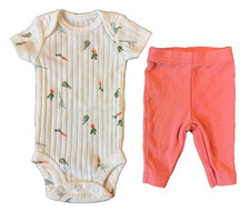 Carters Bebé Conjunto Niña Prematuro 2 Piezas Manga Corta Body Pantalones Verduras T- Camisa para bebé price