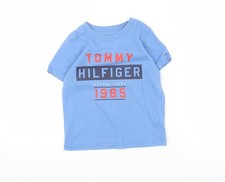 Unisex Bebé y Niño Pequeño Reino Unido Talla 36 Meses Tommy Hilfiger Azul Pullover Camiseta T- Camisa para bebé price