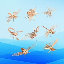8 Pcs Puzzle Animal Figures Wood Crafts Children's Three-dimensional Board Puzzle y Accesorios price