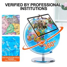 Gran globo terráqueo 3D océano tierra mapa mundial giratorio geografía con soporte de escritorio Geography price