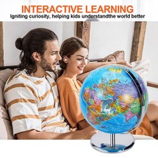 10 pulgadas Globo terráqueo Tierra Océano Giratorio Mapa Mundial Geografía con Soporte Escritorio Grande Geography price