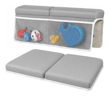 Juego de almohadillas para reposacoños y rodilleras de baño para bebé - gris Descanso Set para bebé price