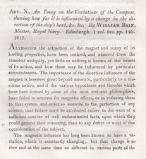REVIEW : AN ESSAY ON THE VARIATIONS OF THE COMPASS, SHOWING HOW FAR IT IS INFLUE Essay- Review price