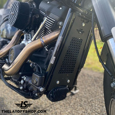 Harley Front Grill Oil Cooler Cover for Lowrider & Softail Models (Gloss Black) Models price