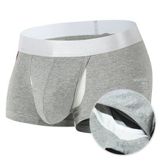 Ropa interior frontal abierto de algodón sexy calzoncillos boxer para hombre pantalones cortos bragas bolsa abultada en U Boxer de hombre price