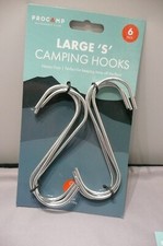 6 KIT DE GANCHO DE CAMPING DE METAL PRO CAMP 'L' FORMA 'S' EQUIPO DE PESCA DE CARPA COLGANTE Fishing Accesorio price