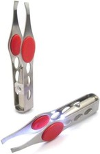 Pinzas para cejas y pestañas, herramienta de maquillaje con luz LED Maquillaje para cejas price