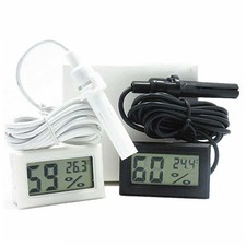 Higrómetro Digital Temperatura Humedad Pantalla LCD Termómetro Sonda Panel Cable Thermometer price