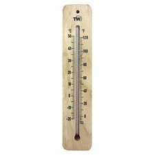 Termómetro de madera para habitación - 215 mm impresión negra pared hogar oficina invernadero IN-297 Thermometer price