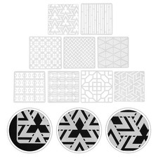 16 Pcs Geometry Template Stencil Drawing Craft Stencils Templates Geometry price