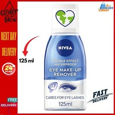 NIVEA Desmaquillante de Ojos Doble Efecto Impermeable (125 ml), Uso Diario Facial Desmaquillantes price