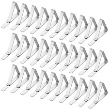 Pack 30 Clips para mantel de acero inoxidable Abrazaderas para cubiertas de mesa Camping y Picnic Mesa price