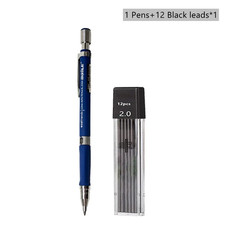 Juego de lápices mecánicos 2,0 mm con recarga de plomo 2B negro/colores para escribir boceto Mechanical Pencil price