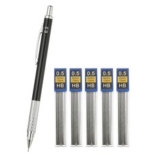 Mechanical Pencil 0.5mm Fine Point with 5Pcs Refills, Black Mechanical Pencil price