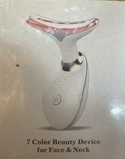 Dispositivo de belleza facial de 7 colores para el cuidado de la cara y el cuello - Nuevo en caja sellado Cuidado del acné y las espinillas price