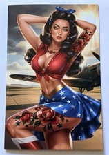 Wonder Woman Bomber Pinup Cosplay Nice Artist Alley Comics Sketchbook Book Comics price