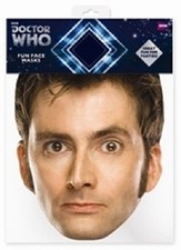 David Tennant El Décimo (10th) Doctor Who Simple Card Máscara - Fiesta Diversión Mascaras price