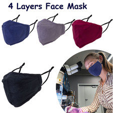 Algodón 4 Capas Protector Máscara Liso Lavable Reutilizable Transpirable Mascaras price