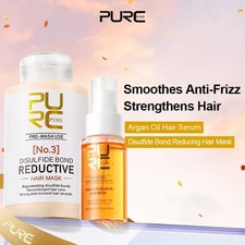 Morocco Argan Oil Hair Serum & Disulfide Bond Reductive Hair Mask Set Smoothing Pelo Cuidado Masks y Serums y Sprays price