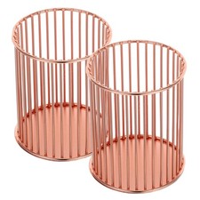 2 piezas Maquillaje Cepillo Olla Escritorio Almacenamiento Herramientas Organizadores y Accesorios Brochas de maquillaje y accesorios price