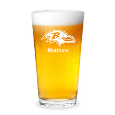 Vaso de pinta de cerveza Baltimore Ravens fútbol americano personalizado grabado 16 oz Football Equipamiento price