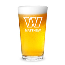 Vaso de pinta de cerveza grabado personalizado de fútbol americano Washington Commanders de 16 oz Football Equipamiento price
