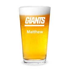 Vaso de pinta de cerveza Giants Football personalizado grabado de 16 oz Football Equipamiento price