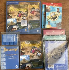 Holt Spanish Level One "Ven Conmigo" VIDEODISC Program Kit COMPLETE Like New TX Extranjero Idioma Teaching Libros y Sets price